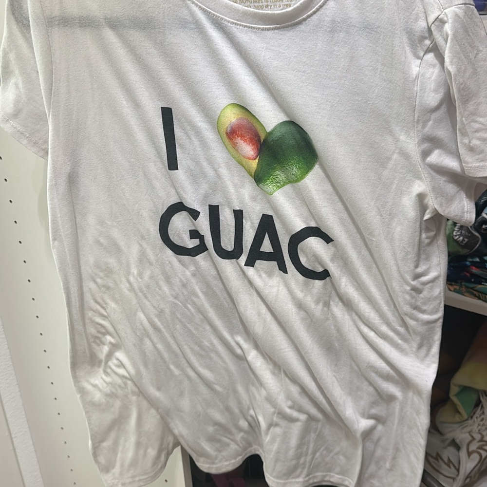 Show Me Your MuMu White 'I Love Guac' Tee